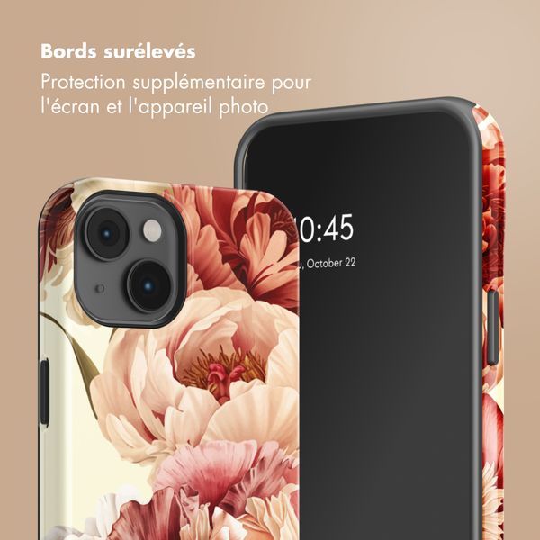 Selencia Coque arrière Vivid avec MagSafe Apple iPhone 14 - Vintage Peony