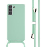 imoshion Coque en silicone avec cordon Samsung Galaxy S21 FE - Vert menthe