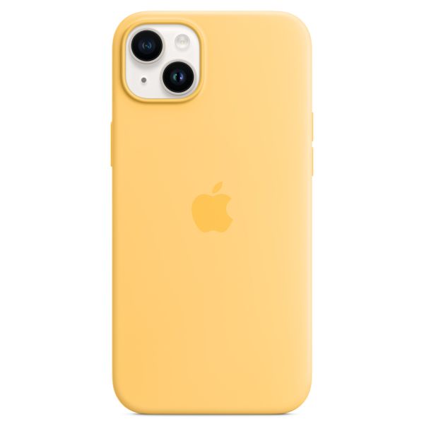 Apple Coque en silicone MagSafe Apple iPhone 14 Plus - Sunglow