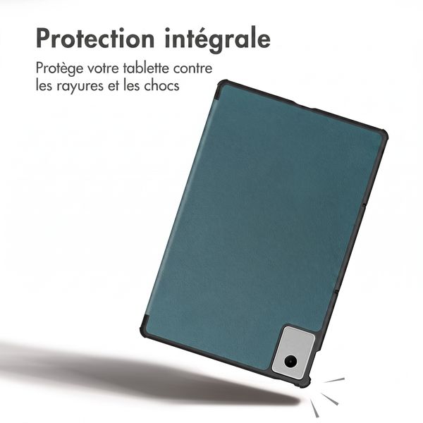 imoshion Coque tablette Trifold Lenovo Idea Tab Plus - Vert foncé