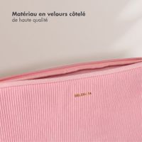Selencia Pochette ordinateur Corduroy 13-14 pouces - Soft Blush