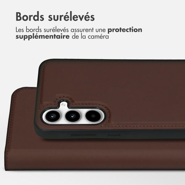 Accezz Premium Leather 2 in 1 Wallet Bookcase Samsung Galaxy A35 - Marron