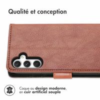 imoshion Étui de télephone portefeuille de luxe Samsung Galaxy A25 (5G) - Marron