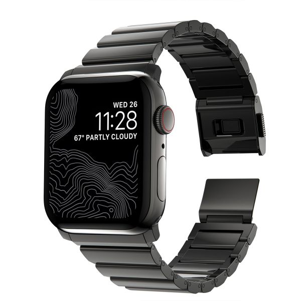 Nomad Bracelet à maillons magnétiques en acier Apple Watch | 44/45/46/49 mm - Graphite