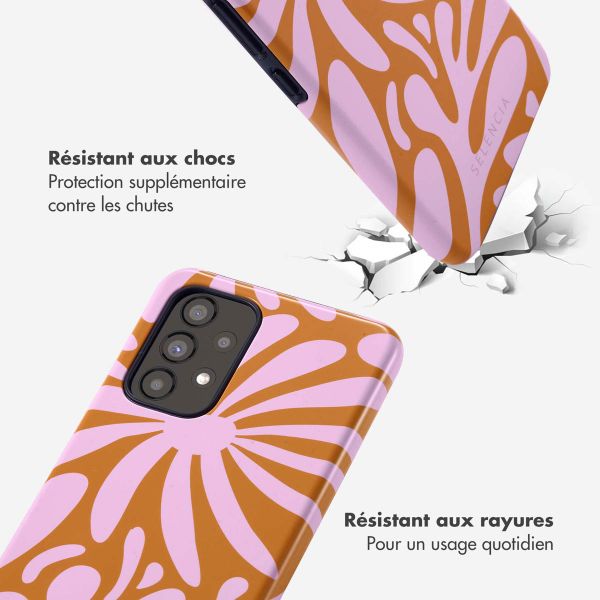 Selencia Coque arrière Vivid Samsung Galaxy A53 - Modern Bloom Pink