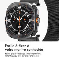 imoshion Bracelet magnétique milanais Samsung Galaxy Watch Ultra (2024/2025) - Noir