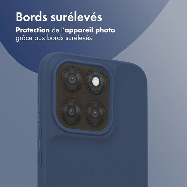 imoshion Coque Couleur Motorola Moto G77 - Bleu foncé