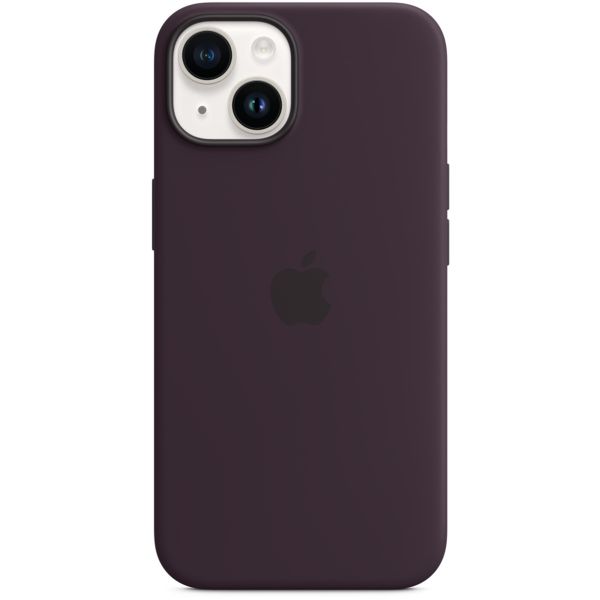 Apple Coque en silicone MagSafe Apple iPhone 14 - Elderberry