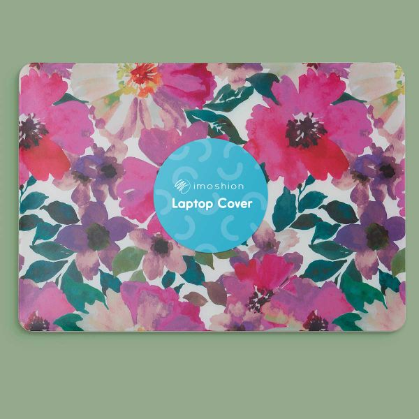 imoshion Coque Design Laptop Apple MacBook Pro 16 pouces (2021 / 2023 M3 / 2024 M4 / 2026 M5) - Floral Water Color