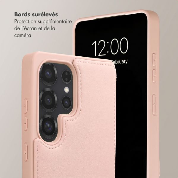 Selencia Coque de télephone Nova avec cordon et porte-cartes Samsung Galaxy S25 Ultra - Dusty Rose