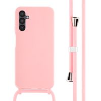 imoshion Coque en silicone avec cordon Samsung Galaxy A14 (5G) - Rose