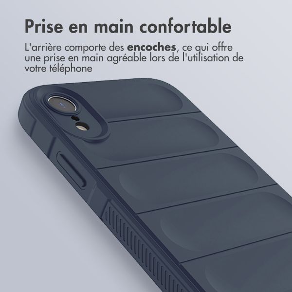 imoshion Coque arrière EasyGrip Apple iPhone Xr - Bleu foncé