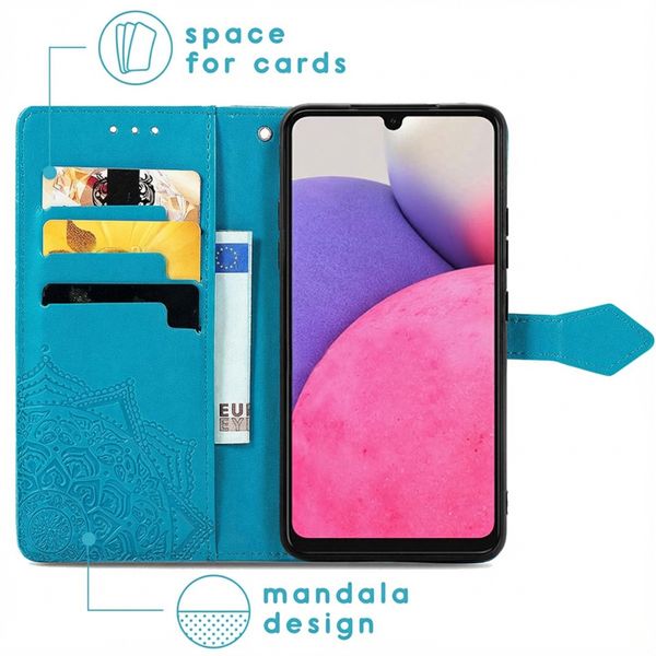 imoshion Etui de télephone Mandala Samsung Galaxy A33 - Turquoise