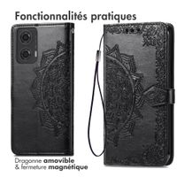 imoshion Etui de télephone Mandala Motorola Moto G04 / G24 - Noir
