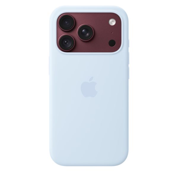 Apple Coque en silicone avec MagSafe Apple iPhone 18 Pro - Crisp Blue