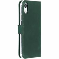 Selencia Étui portefeuille en cuir véritable Apple iPhone Xr - Vert