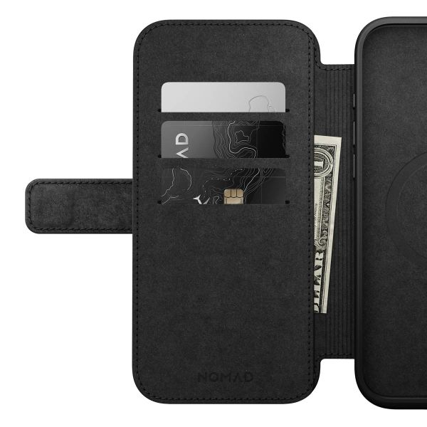 Nomad Étui de télephone portefeuille Modern Leather Folio Apple iPhone 16 Pro Max - Marron
