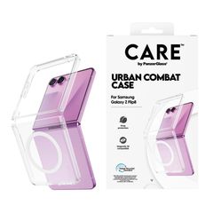 CARE by PanzerGlass Coque Urban Combat Samsung Galaxy Z Flip 8 / Flip 7 - Transparent