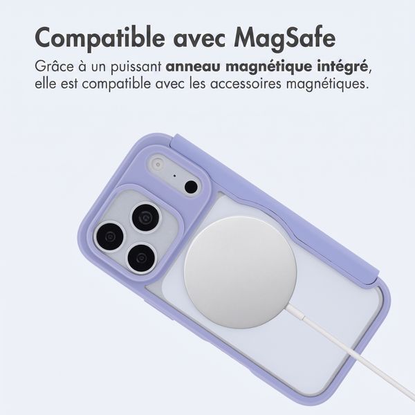 imoshion Bookcase transparente avec MagSafe Apple iPhone 18 Pro / 17 Pro - Lilas