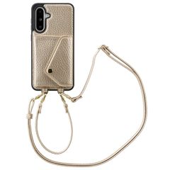 Selencia Coque de télephone Sera avec cordon et porte-cartes enveloppe Samsung Galaxy A36 / A56 - Champagne