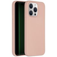 Accezz Coque Liquid Silicone Apple iPhone 15 Pro Max - Rose