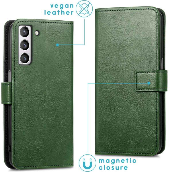 imoshion Étui de télephone portefeuille de luxe Samsung Galaxy S21 FE - Vert