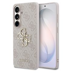 Guess Coque 4G Metal Logo Backcover Samsung Galaxy S26 Plus - Rose
