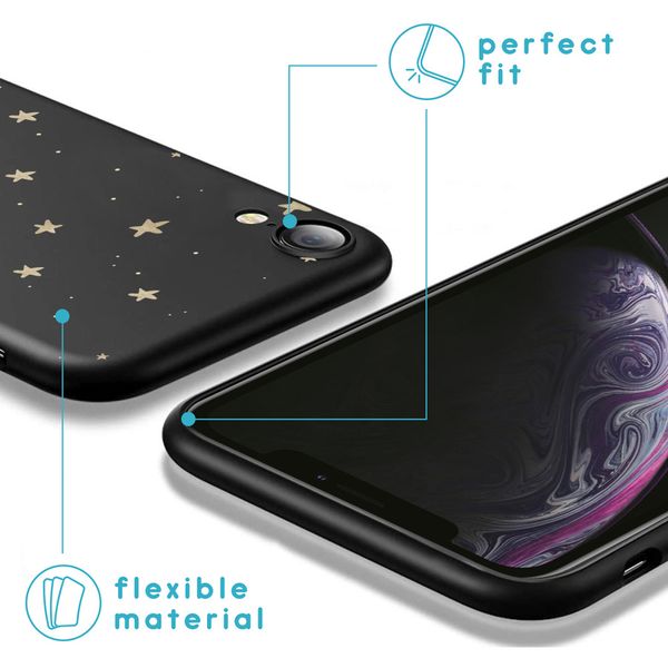 imoshion Coque Design Apple iPhone Xr - Stars Gold