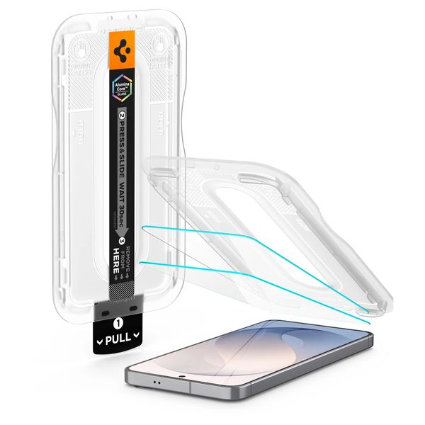 Spigen EZ Fit Glas.tR avec plateau d'installation - 1 pack Samsung Galaxy S26 FE