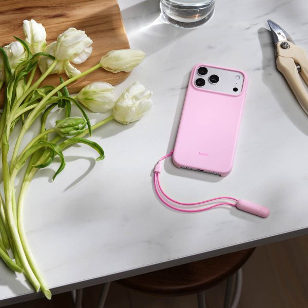 Beats Coque avec support avec MagSafe et contrôle de caméra Apple iPhone 17 Pro Max - Pebble Pink