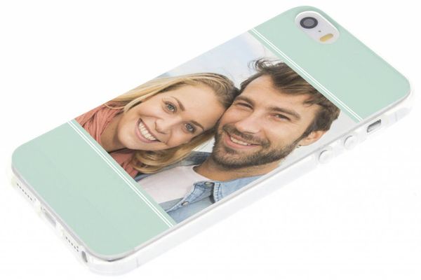 Concevez votre propre coque transparente Apple iPhone SE (2016) / 5 / 5s - Transparent
