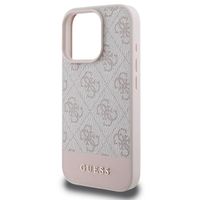 Guess Coque arrière Bottom Stripe 4G Apple iPhone 16 Pro - Rose