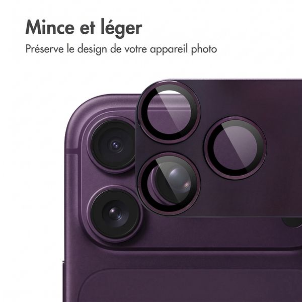 imoshion Protection Caméra en verre trempé 2 Pack pour l'Apple iPhone 18 Pro Max - Plum