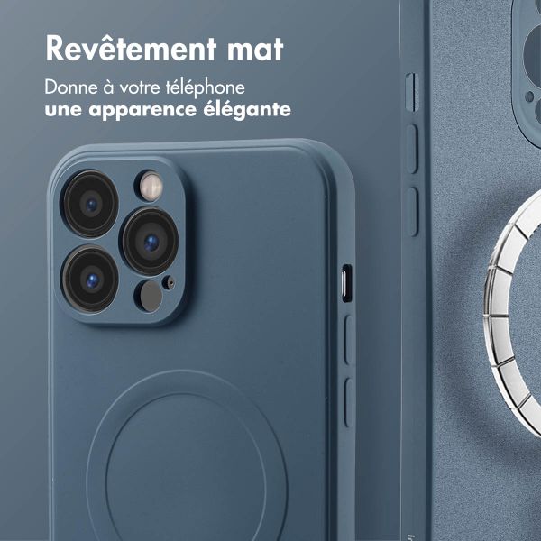 imoshion Coque Couleur avec MagSafe Apple iPhone 13 Pro Max - Bleu foncé
