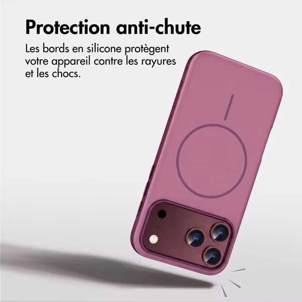 imoshion Coque arrière Color avec Thin MagSafe Ring Apple iPhone 18 Pro / 17 Pro - Violet