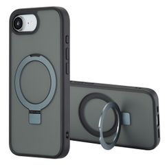 Accezz Coque Ring Stand avec MagSafe Apple iPhone 17e / 16e - Noir