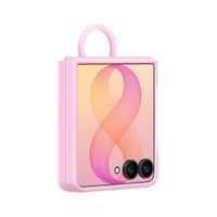 Samsung Coque Silicone Magnet Cover Ring Samsung Galaxy Z Flip 8 - Rose