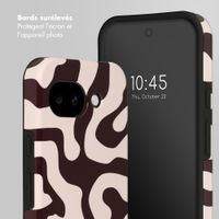 Selencia Coque arrière Vivid avec MagSafe Google Pixel 10a - Art Wave Black