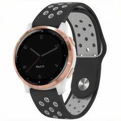 imoshion Bracelet sport en silicone  - Connexion universelle 18 mm - Black / Grey