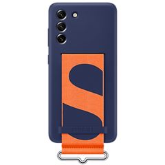 Samsung Original Coque en silicone Ring Samsung Galaxy S21 FE - Bleu foncé