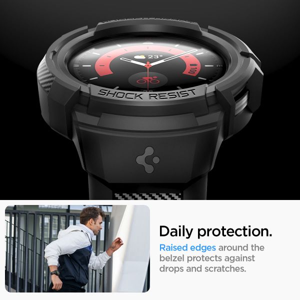 Spigen Coque Rugged Armor™ Pro Samsung Galaxy Watch 5 Pro - 45 mm - Noir