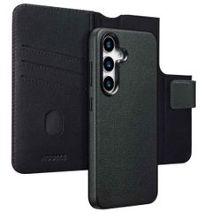 Accezz Étui de télephone portefeuille en cuir 2-en-1 avec MagSafe Samsung Galaxy S25 - Onyx Black