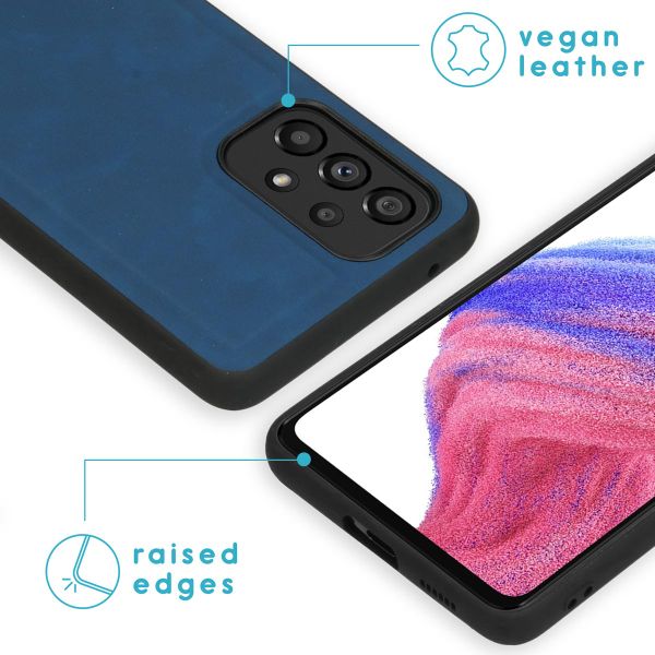 imoshion Etui de télephone luxe 2-en-1 amovible Samsung Galaxy A53 - Bleu