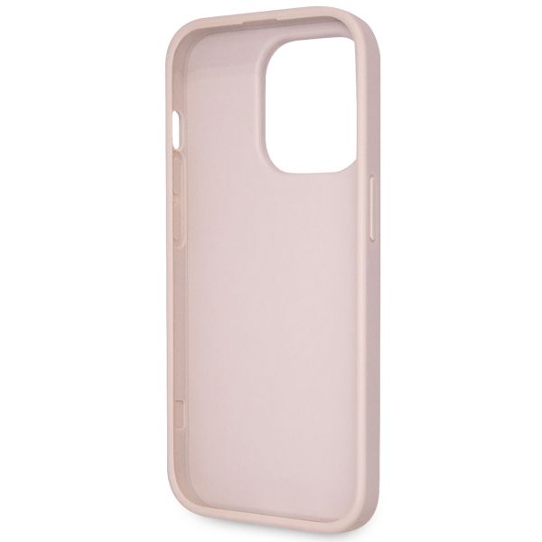Guess Coque 4G Logo Triangle Strass Apple iPhone 15 Pro - Rose