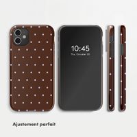 Selencia Coque arrière Vivid Apple iPhone 11 - Happy Dots Chocolate