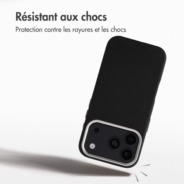 Accezz Coque arrière Mesh avec MagSafe Apple iPhone 17 Pro Max - Noir