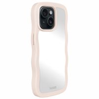 Holdit Coque Wavy Apple iPhone 15 / 14 / 13 - Light Beige / Mirror