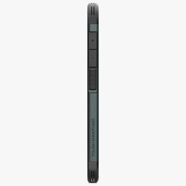 Spigen Coque Tough Armor MagSafe Samsung Galaxy S25 - Abyss Green