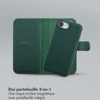 Selencia Étui portefeuille amovible Olyn avec MagSafe Apple iPhone 17e / 16e - Vert