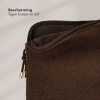Selencia Housse laptop teddy 13-14 pouces - Choco Brown